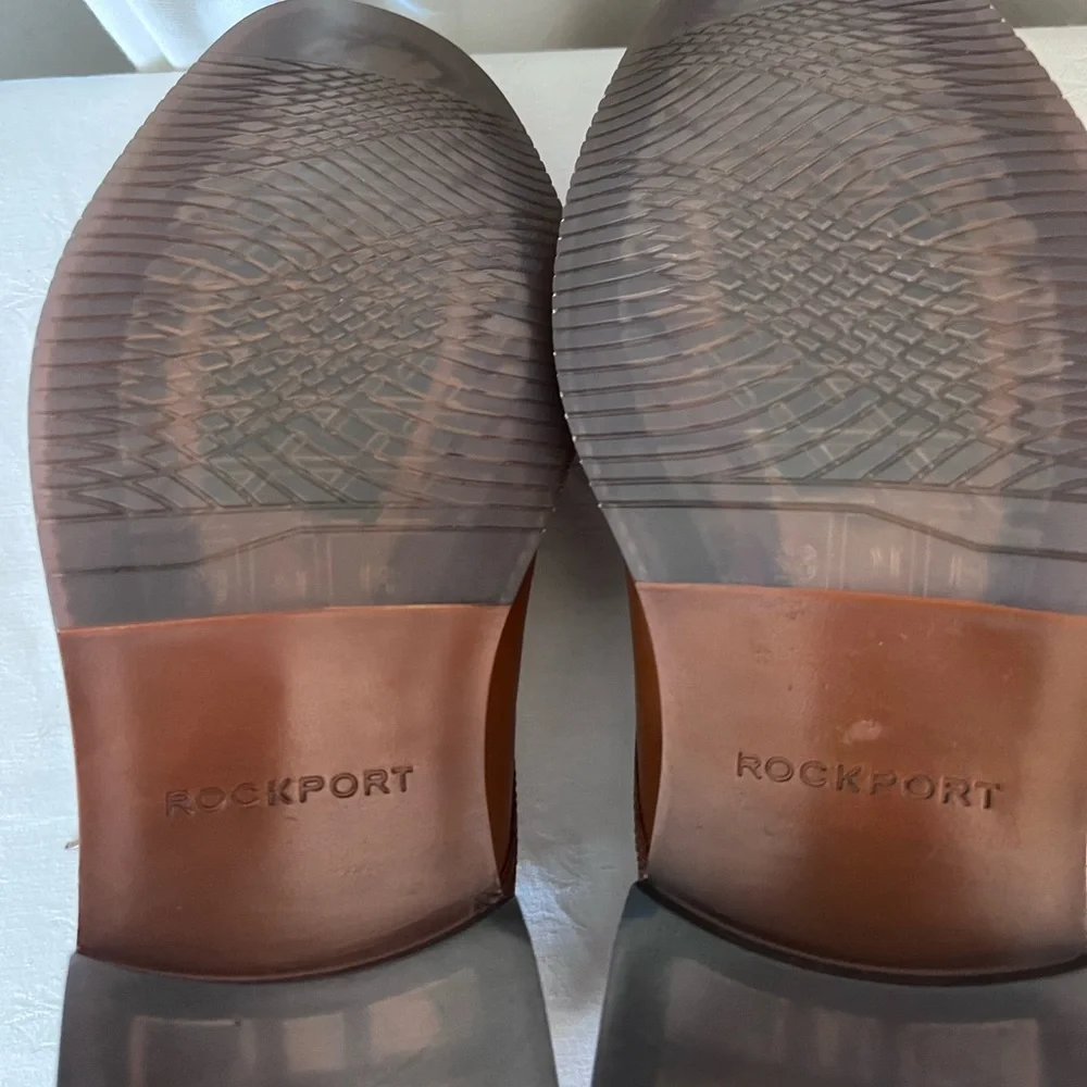 Rockport New Men's Tan Leather Purpose Boucher Oxfords